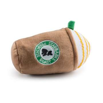 Haute Diggity Dog Starbarks Frappawcino, Plush Designer Dog Toys with Interactive Squeaker, Stimulat...