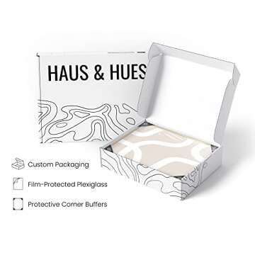 HAUS AND HUES Neutral Wall Art Set for Modern Decor