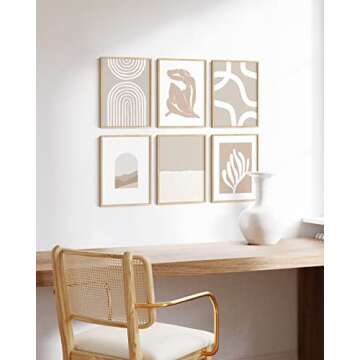 HAUS AND HUES Neutral Wall Art Set for Modern Decor