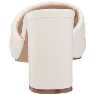 Stylish High Block Heeled Mule Sandals by The Drop