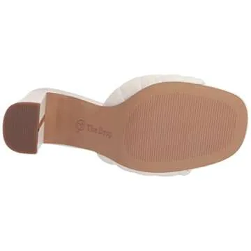 Stylish High Block Heeled Mule Sandals by The Drop