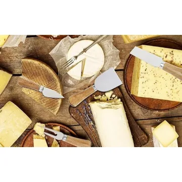 Guojanfon Cheese Knives Set with Wooden Handle for Entertaining