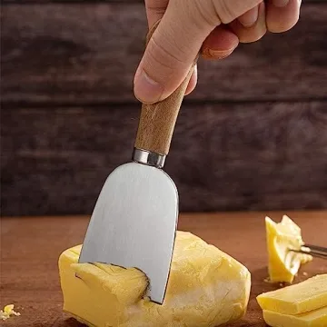 Guojanfon Cheese Knives Set with Wooden Handle for Entertaining