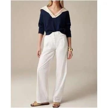 Stylish Women Sailor Collar Pullover Sweater for Fall