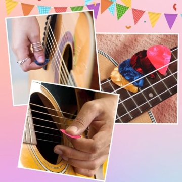 Lnngub 50 Pack Guitar Picks - Colorful & Durable Picks