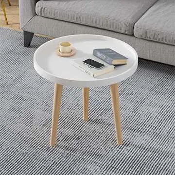 N&V 20 Inch Minimalist Side Table for Stylish Living