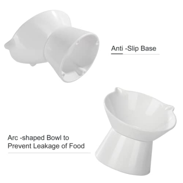 Adjustable Elevated Cat Bowls for Comfort & Health