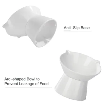 Adjustable Elevated Cat Bowls for Comfort & Health