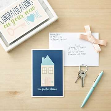 Best Paper Greetings 36 Pack Congratulations On Your New Home Greeting Cards with Envelopes Assortment Set for House Warming (6 Designs, 4x6 In) - House Greeting Card - Congrats on Your Home Cards