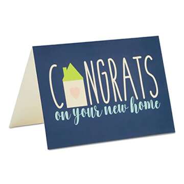 Best Paper Greetings 36 Pack Congratulations On Your New Home Greeting Cards with Envelopes Assortment Set for House Warming (6 Designs, 4x6 In) - House Greeting Card - Congrats on Your Home Cards