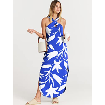 ANRABESS Women’s Summer Maxi Dress Criss Cross Style