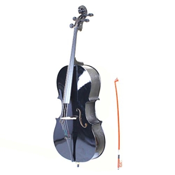 4/4 Acoustic Cello Set with Case and Bow for Music Lovers