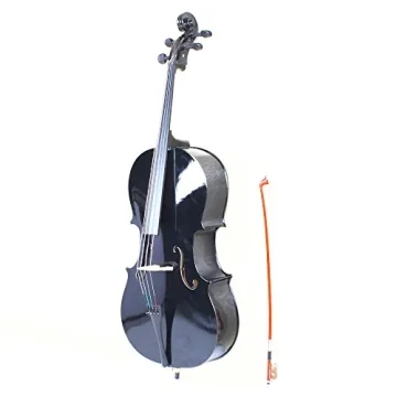 4/4 Acoustic Cello Set with Case and Bow for Music Lovers