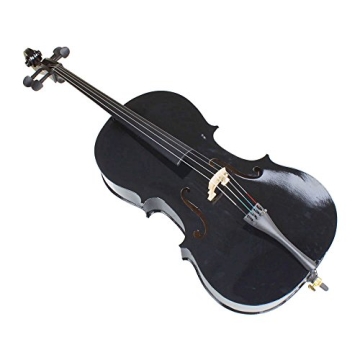 4/4 Acoustic Cello Set with Case and Bow for Music Lovers