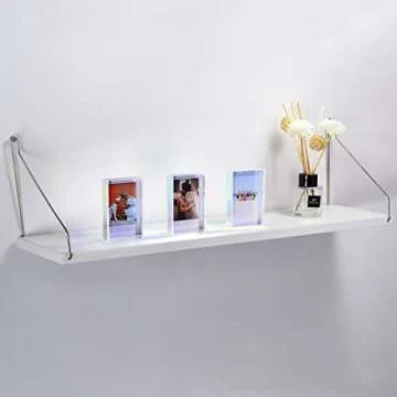 Phattopa Instax Mini Film Photo Frames 2x3, Iridescent Acrylic Picture Frames, 3 Pack