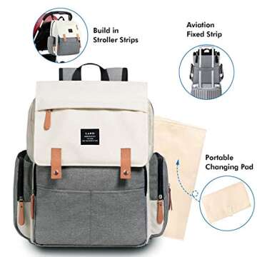Diaper Bag Backpack, Multifunction Diaper Bags for Baby Girl-Boy,Unisex Baby BagTravel Backpack,Waterproof Backpack