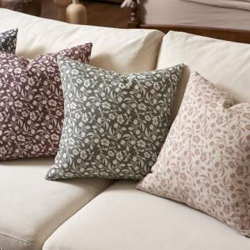 Aeckself Floral Pillow Covers Set of 2 for Home Decor