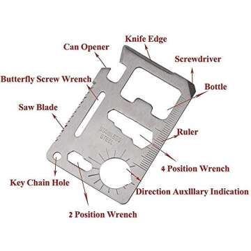 11-in-1 Stainless Steel Survival Multi Tool for Every Adventure