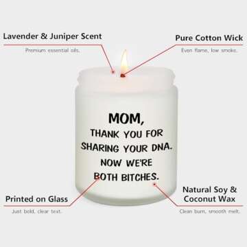 Funny Mother's Day Gift - Lavender Scented Candle for Mom