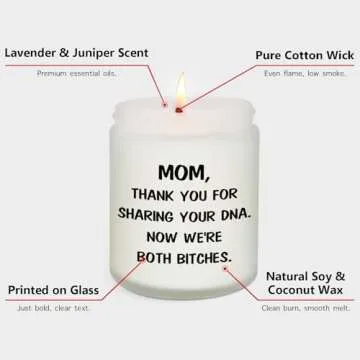 Funny Mother's Day Gift - Lavender Scented Candle for Mom