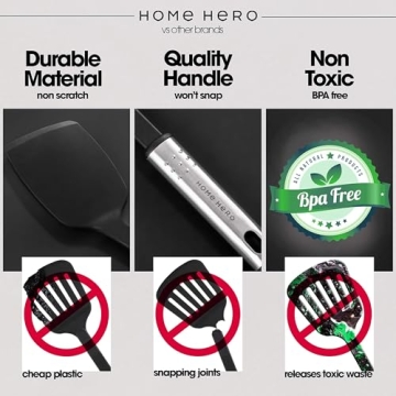 Home Hero 44-Piece Silicone Kitchen Utensils Set for Cooking