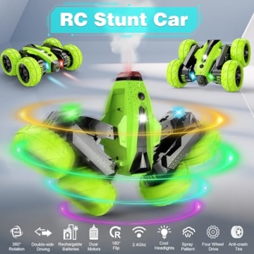Exciting 360° Rotating RC Stunt Car for Kids