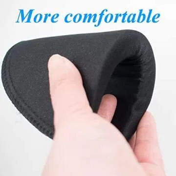 MiDube® Thickness 2cm / 0.78inch Foam Shoulder Pads Set Polyester Pad for Women Men Teens Sewing Accessories Clothes Set-in Shoulder Pads White and Black 2 Pairs