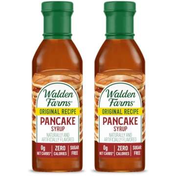 Walden Farms- Calorie Free Pancake Syrup- (Pack of 2 12 oz bottles)