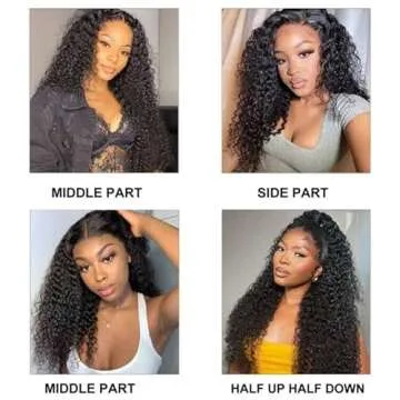 Wear and Go Gluless Wigs Human Hair 200% Density Kinky Curly 13x4 HD Undetectable Lace Front Wig Pre Plucked with Baby Hair Curly Wig 12A Unprocessed Virgin Hair Natural Hair Color 20Inch