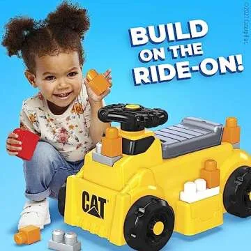MEGA BLOKS First Builders Cat Ride-On Toy for Toddlers