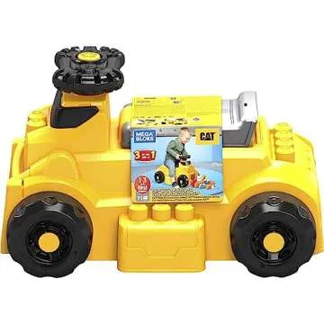 MEGA BLOKS First Builders Cat Ride-On Toy for Toddlers