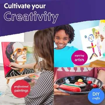 Vibrant 24 Pack Non-Toxic Acrylic Paint Set for Everyone