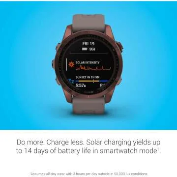 Garmin fenix 7S: Adventure Smartwatch with Solar & GPS