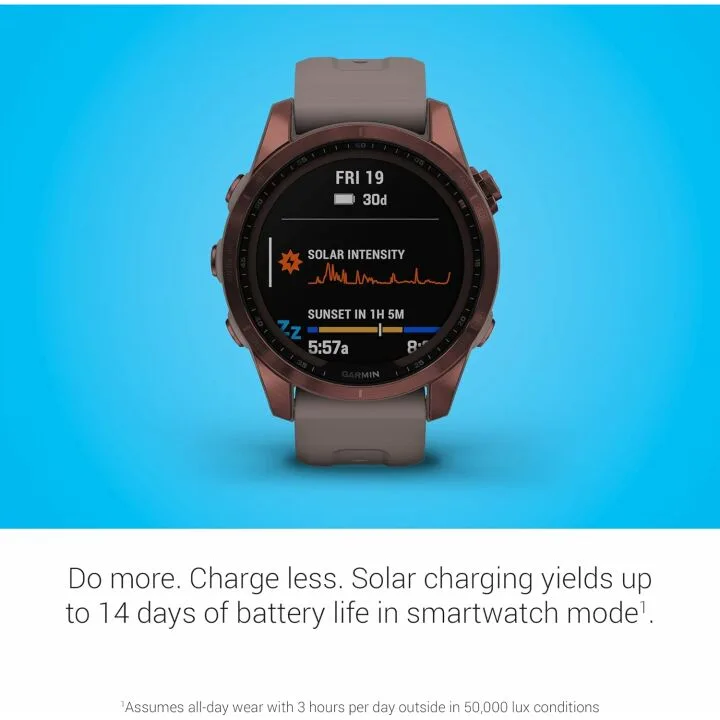 Garmin fenix 7S: Adventure Smartwatch with Solar & GPS