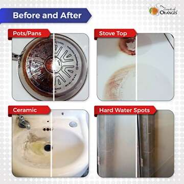 Bring It On Cleaner Hard Water Stain Remover - Soap Scum, Calcium, Lime Scale, Remover for Shower Door, Tile, Glass, Fiberglass, Bathroom, Sink, Stone, Door 32 Ounce