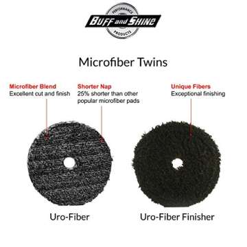 Buff and Shine URO-Fiber Microfiber Pad for Car Care