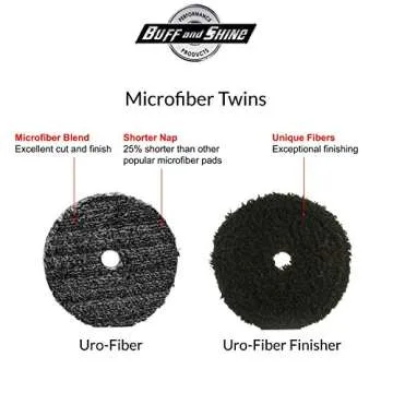 Buff and Shine URO-Fiber Microfiber Pad for Car Care