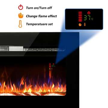 Shop BizHomart 60" Electric Fireplace for Cozy Ambiance