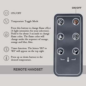 Shop BizHomart 60" Electric Fireplace for Cozy Ambiance