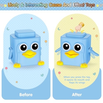 Animal Stacking Toys for Toddlers, Fun Pressable Set