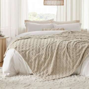 Super Soft Bedsure Fleece Blanket for Year-Round Comfort