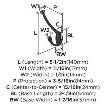 Style Meets Functionality: Amerock Wall Hook in Bronze