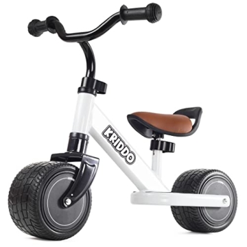 KRIDDO Baby Balance Bike 1-2 Year Old, Mini Cruiser Bike for First Birthday Gift