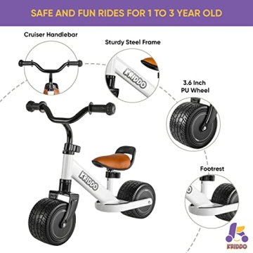KRIDDO Baby Balance Bike for 1 to 2.5 Year Olds