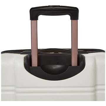 Rockland Melbourne Hardside Expandable Spinner Wheel Luggage, White, 2 Piece (20/28)