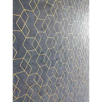 Stylish Peel and Stick Dark Grey Geometric Wallpaper