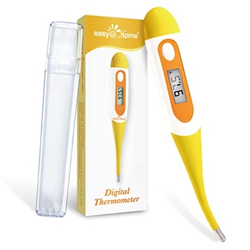 Digital Oral Thermometer for Fever Adults: Rectal, Underarm & Mouth, Accurate & Fast, Easy@Home Body...