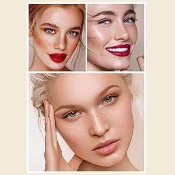 ROPALIA 2 Colors Freckle Pen, Natural Lifelike Fake Freckles Makeup Pen, Long-lasting Waterproof Dot Spot Pen Create Natural Effortless Sunkissed Skin