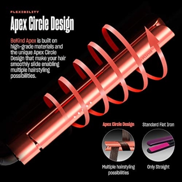 BeKind Apex 2-in-1 Hair Straightener and Curler for All