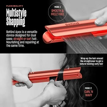 BeKind Apex 2-in-1 Hair Straightener and Curler for All